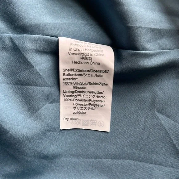 Madewell Silk Ruffle-Edge Wrap Dress Sz Small - Picture 9 of 10